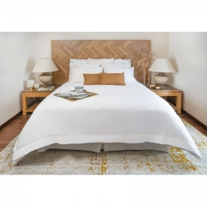 Laken + slopen white/grey