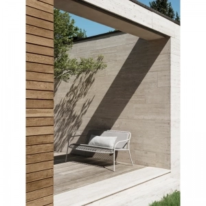 loungebank voor buiten silk gray