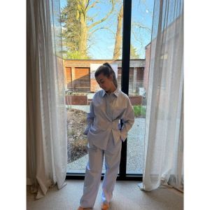 lange broek licht blauw