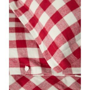 donsovertrek flanel rood